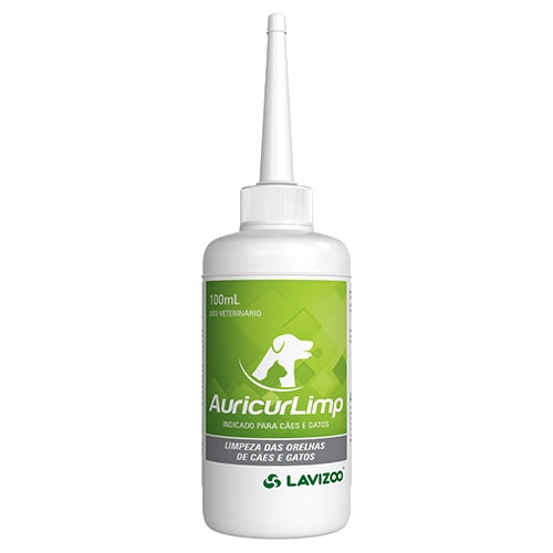 Solução Limpa Orelhas para Cães e Gatos AuricurLimp 100ml